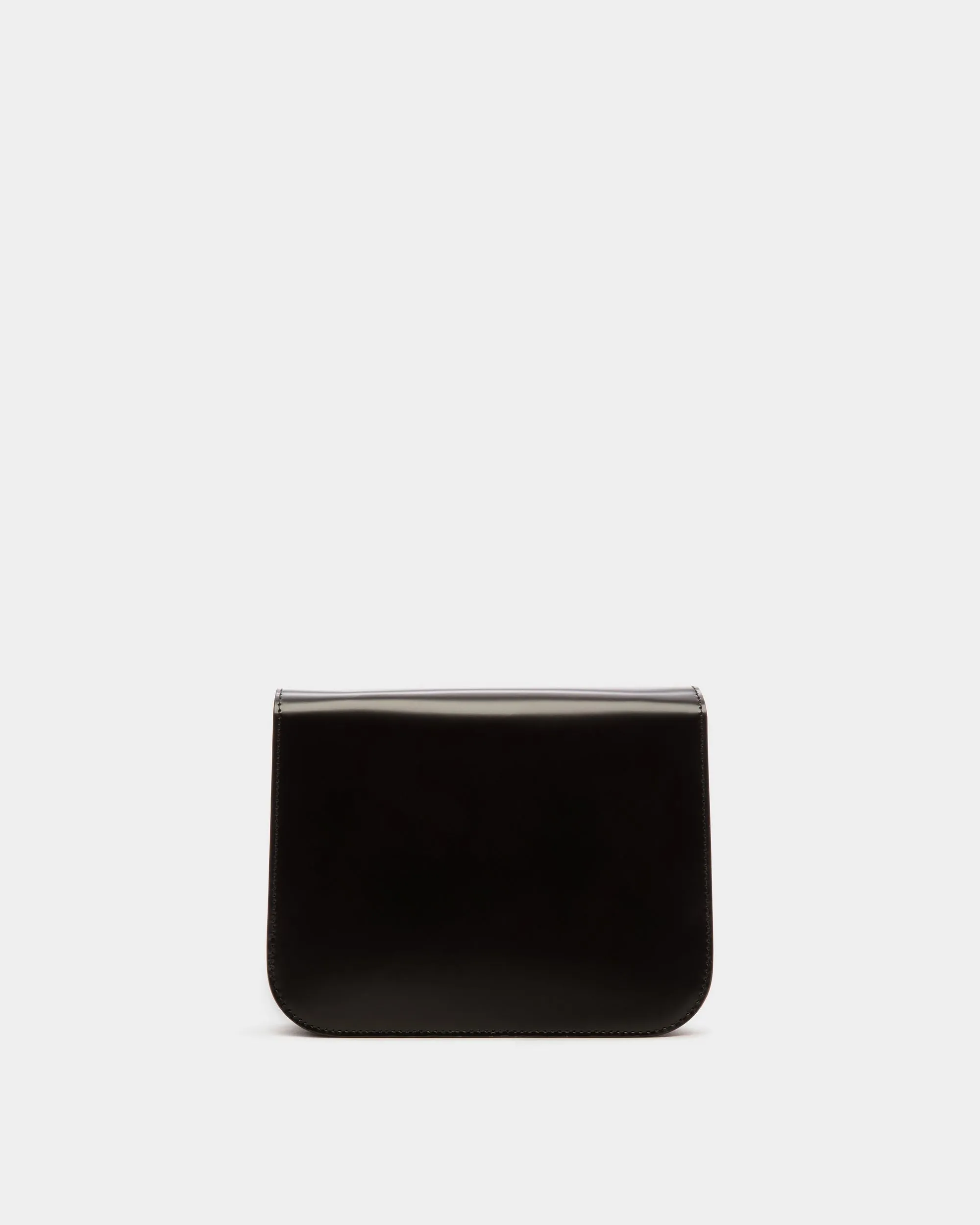 Ollam Crossbody Bag in Black Brushed Leather 