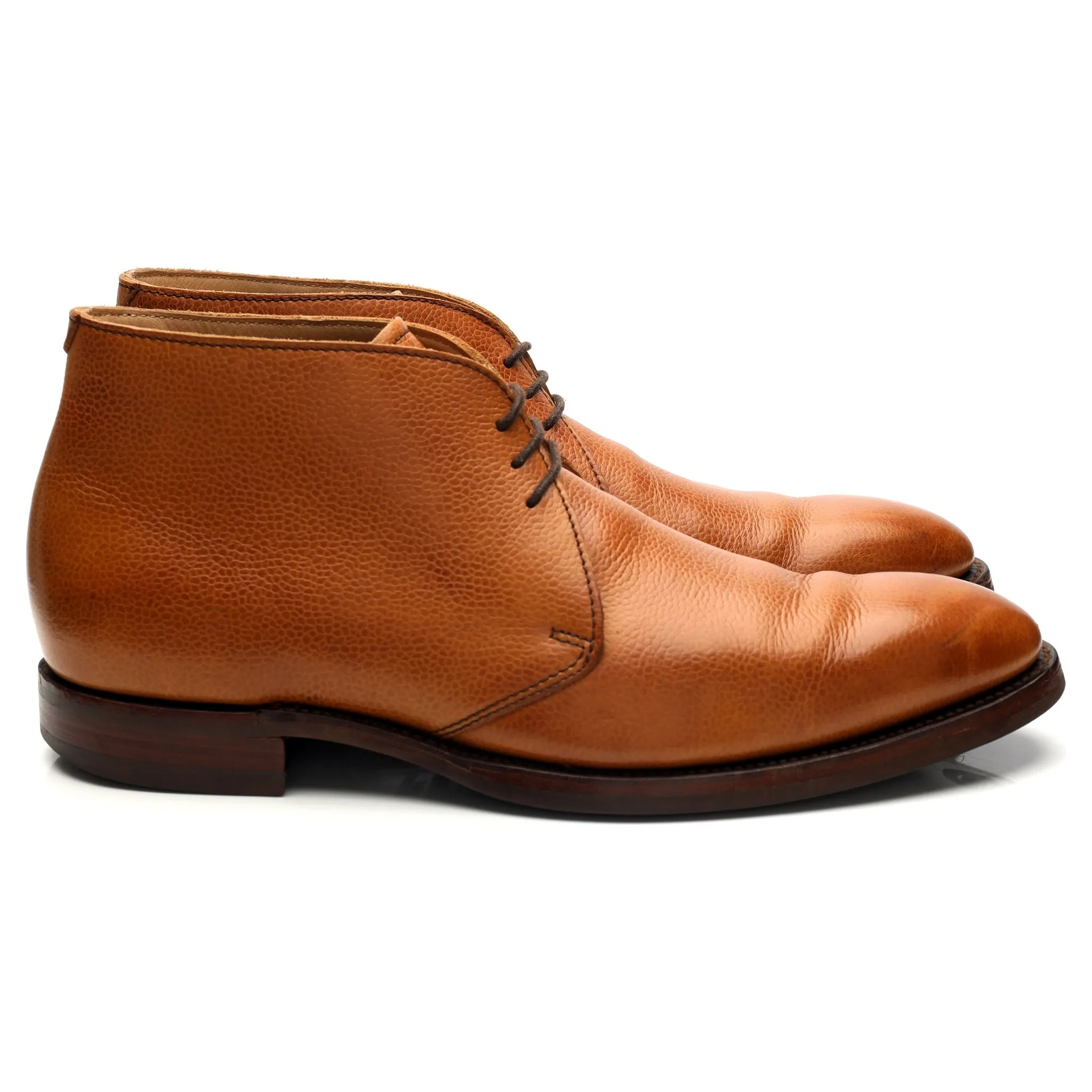 'Orkney' Tan Leather Chukka Boots UK 10 F