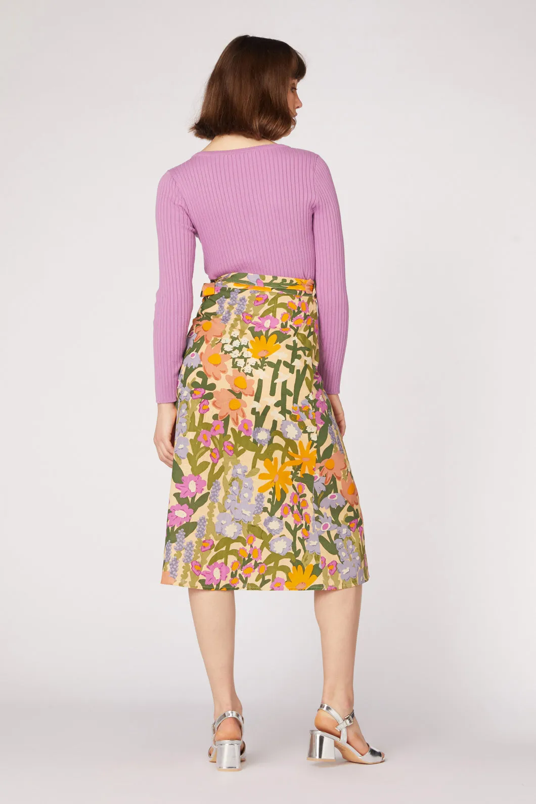 Painted Garden Wrap Skirt