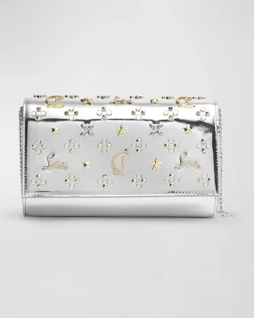 Paloma Loubinthesky Metallic Leather Clutch Bag