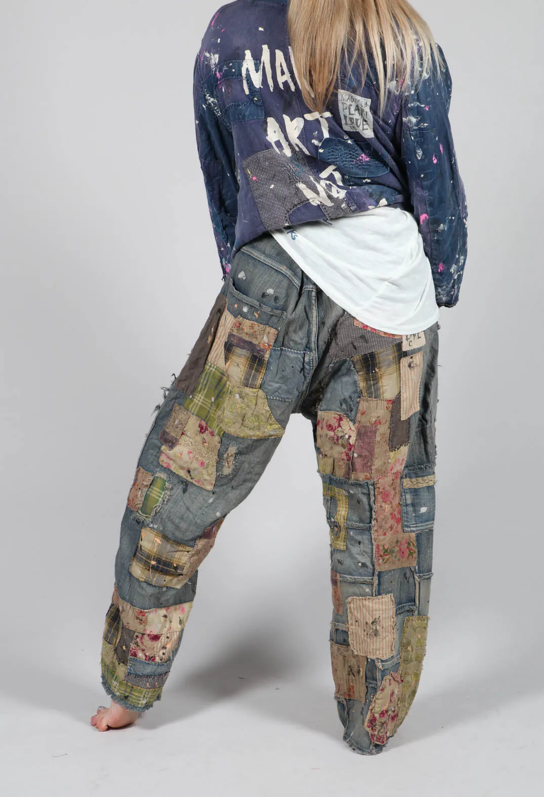 Patchwork Crossroads Denims in Washed Indigo