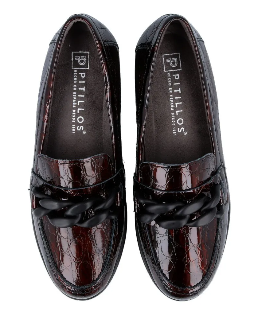 Pitillos 5341 Coco effect patent leather loafers