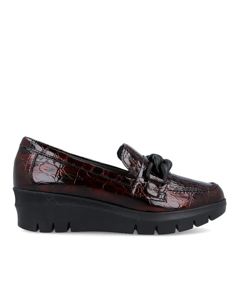 Pitillos 5341 Coco effect patent leather loafers