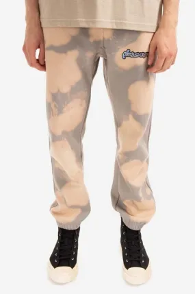 PLEASURES joggers beige color Pleasures Decay Sweat Pant Bleach P22SP030-BLEACH