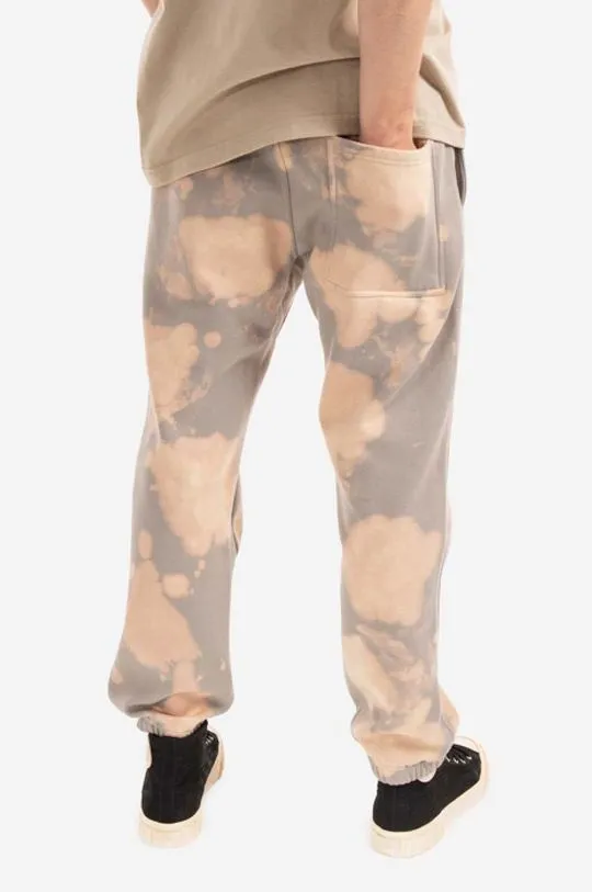 PLEASURES joggers beige color Pleasures Decay Sweat Pant Bleach P22SP030-BLEACH