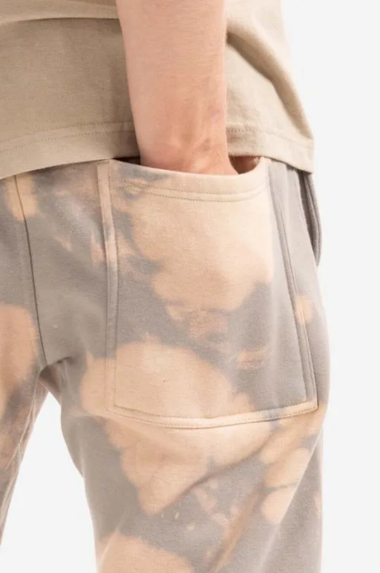 PLEASURES joggers beige color Pleasures Decay Sweat Pant Bleach P22SP030-BLEACH