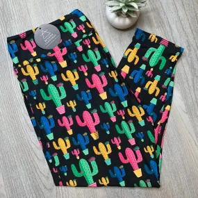 Prickly Cactus Print Soft Leggings