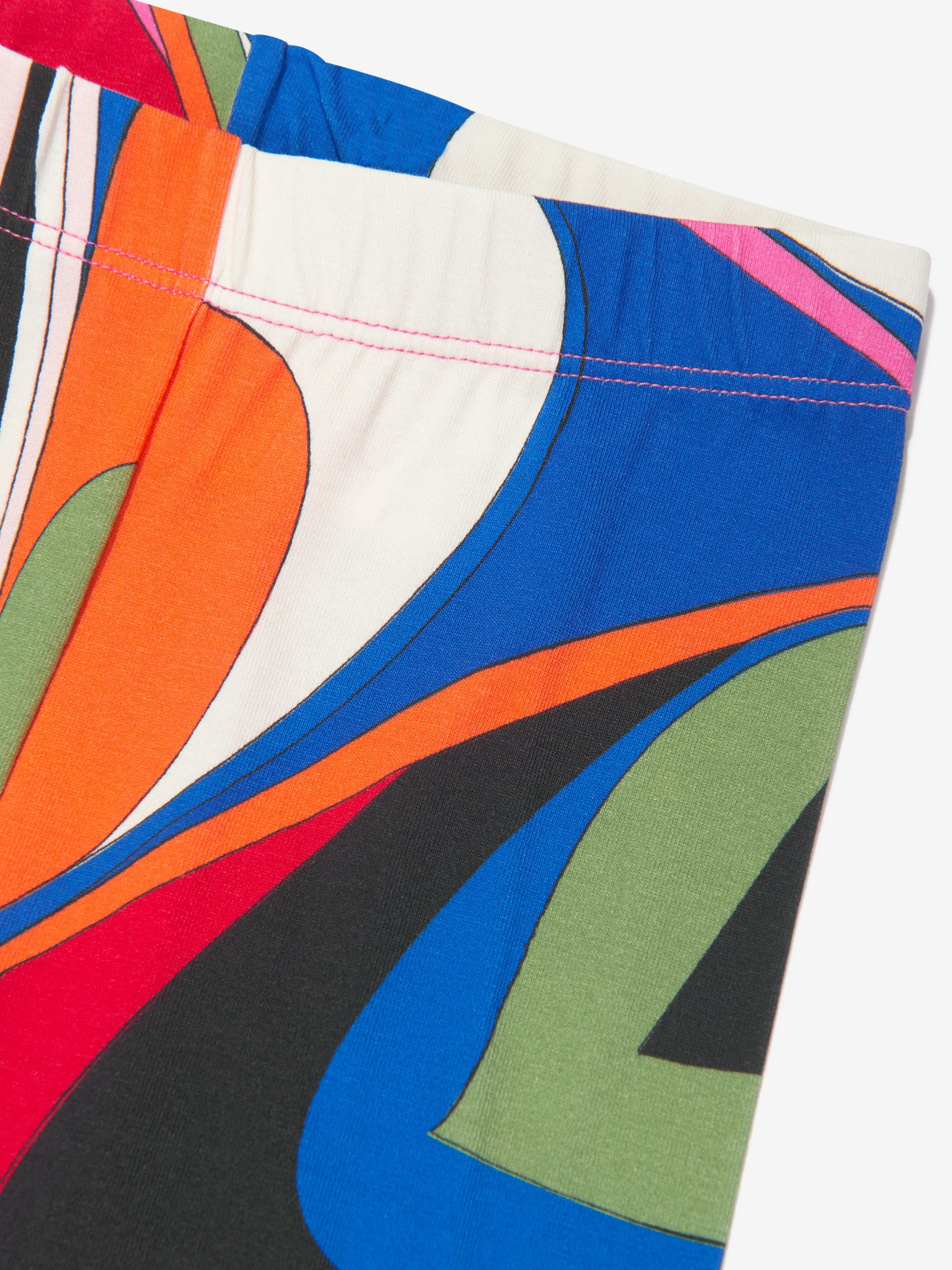 Pucci Girls Onde Print Leggings in Multicolour