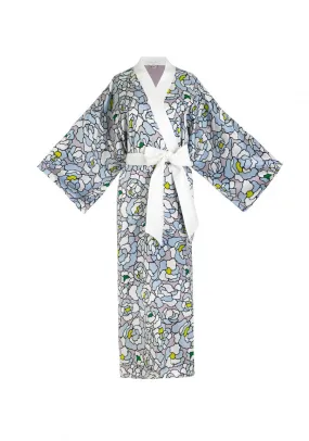 Queenie Dione Full-Length Silk Kimono