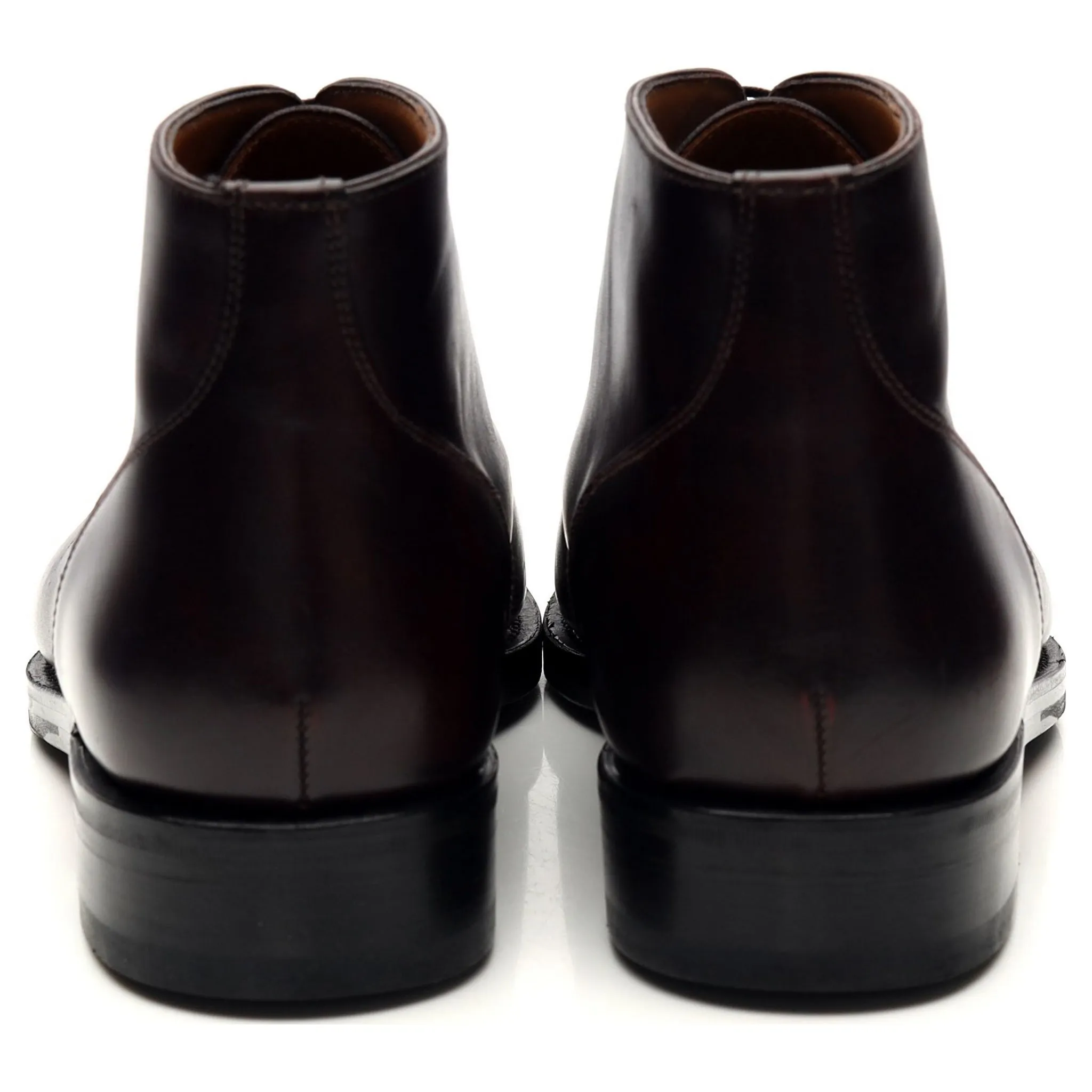 'Renoir' Oxblood Museum Leather Split Toe Boots UK 8.5