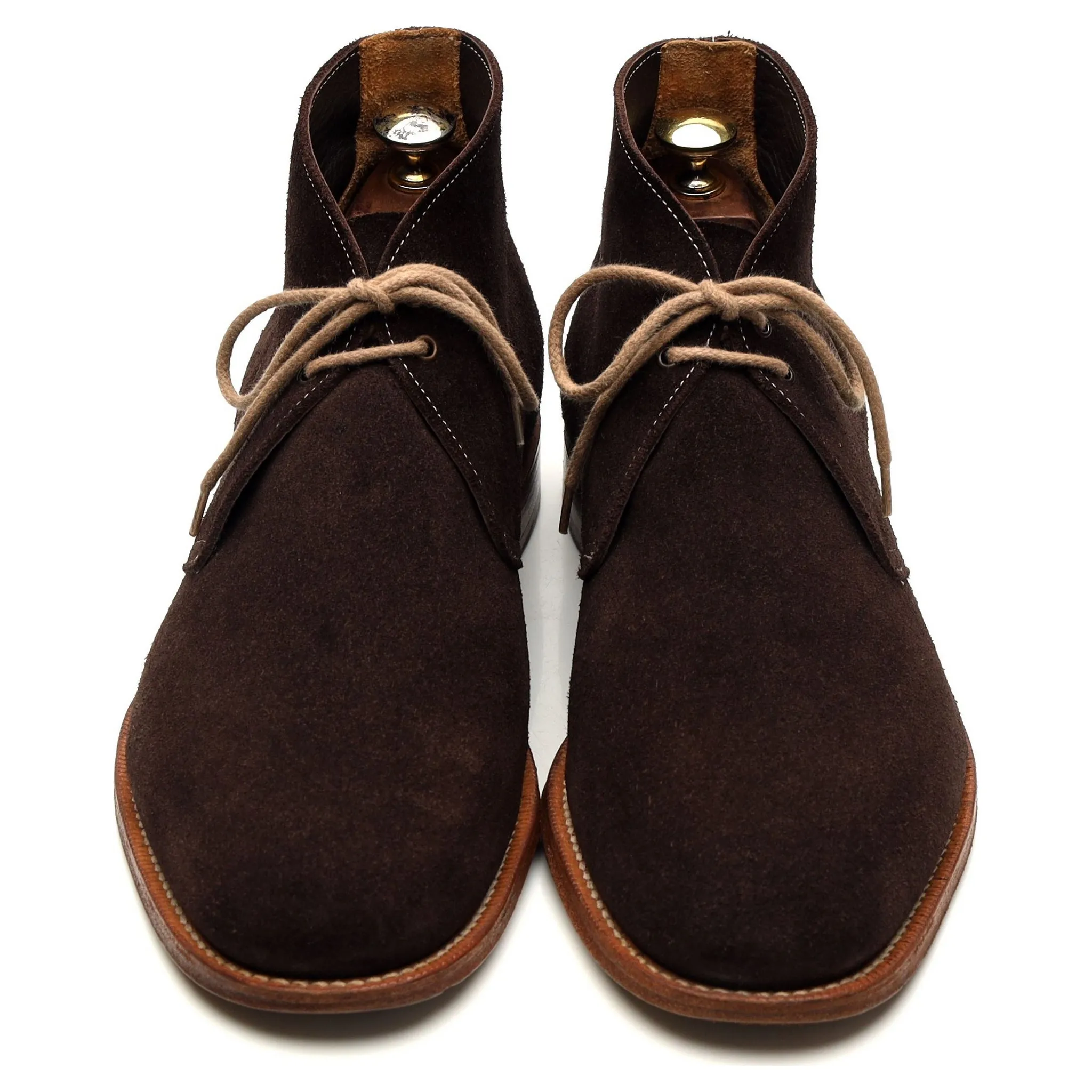 'Sahara' Dark Brown Suede Chukka Boots UK 10 G