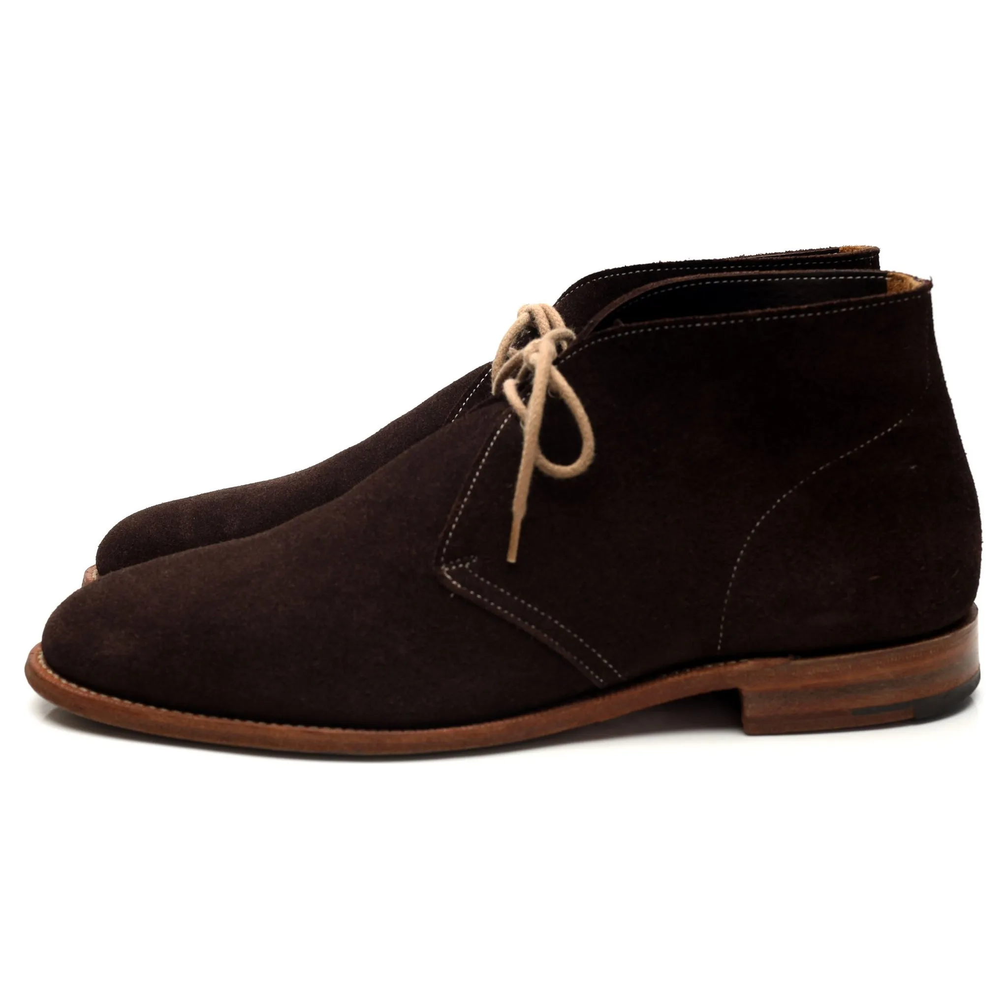 'Sahara' Dark Brown Suede Chukka Boots UK 10 G