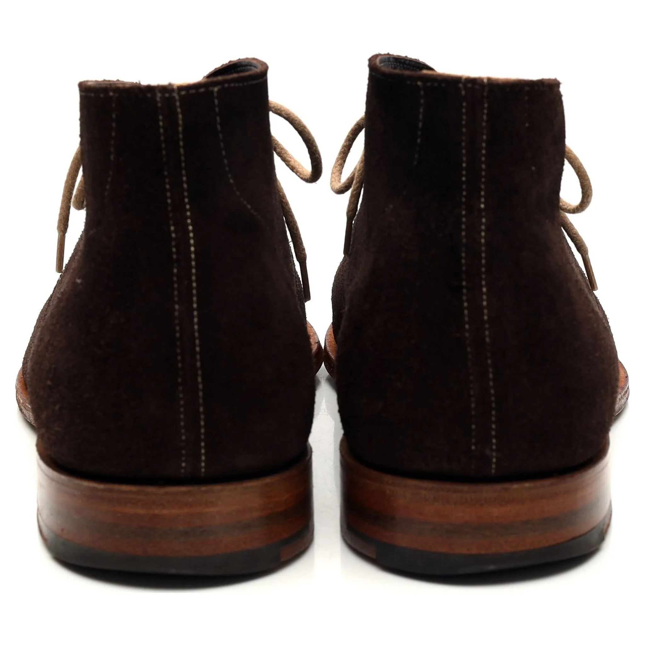 'Sahara' Dark Brown Suede Chukka Boots UK 10 G