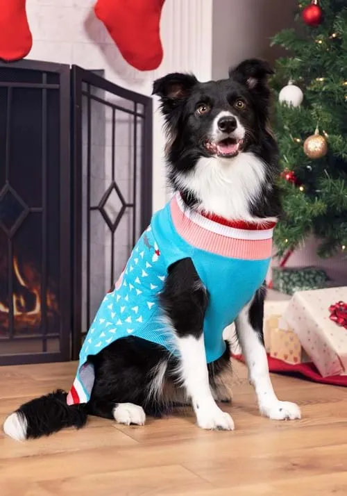 Santa vs Shark Dog Sweater