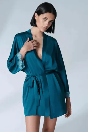 Satin Secrets Kimono, Size L (UK 12-14)