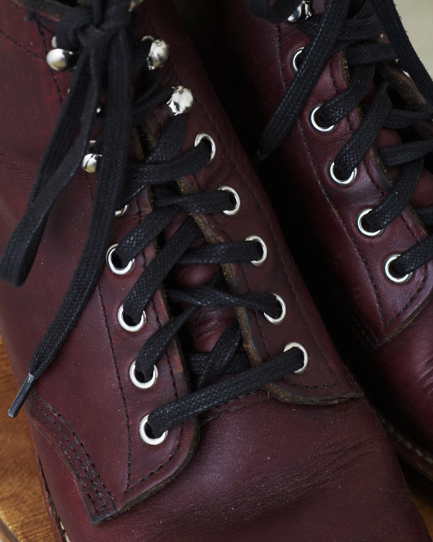 Second Hand Chippewa Service Boots 1939 Burgundy Chromexcel US 8