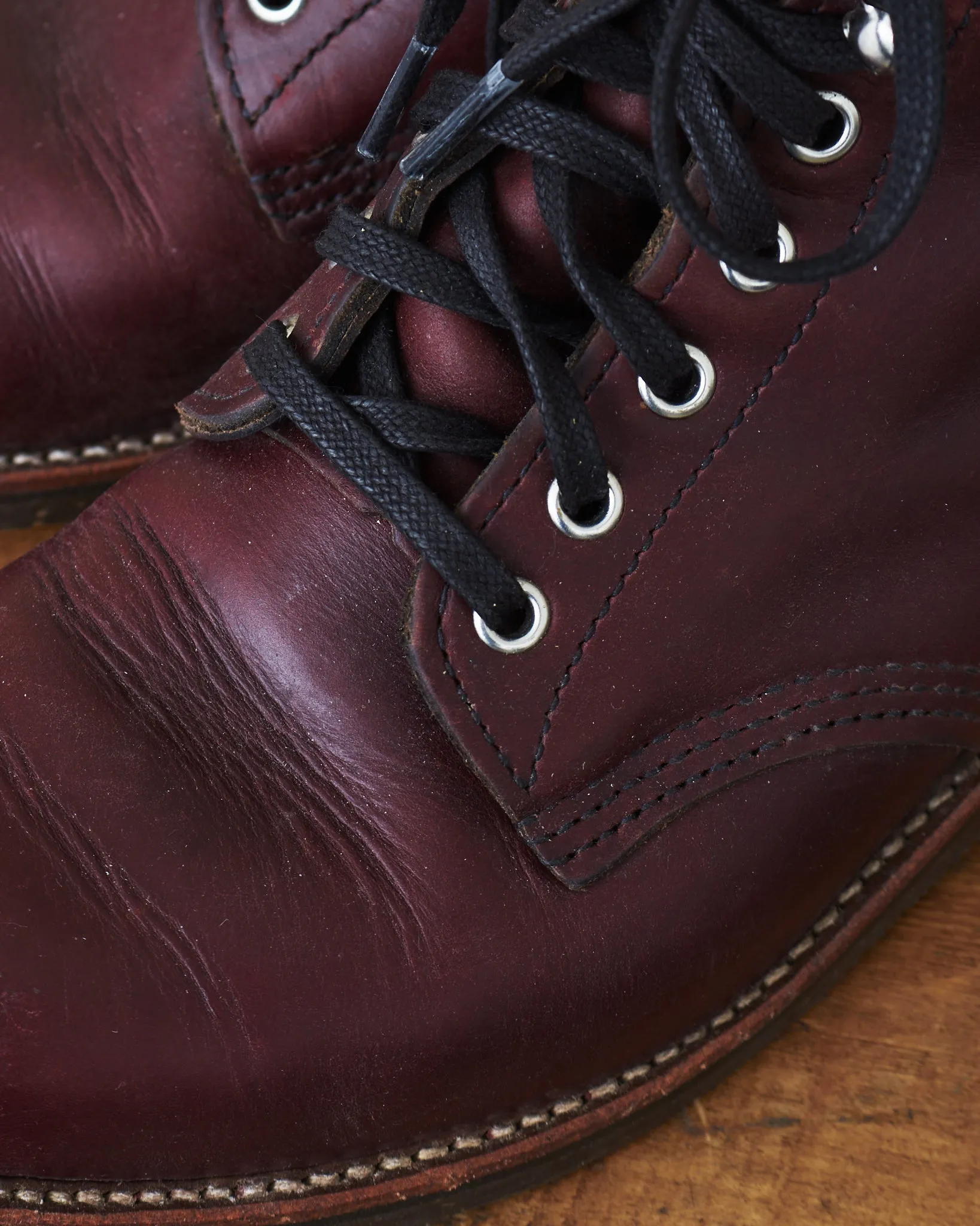 Second Hand Chippewa Service Boots 1939 Burgundy Chromexcel US 8