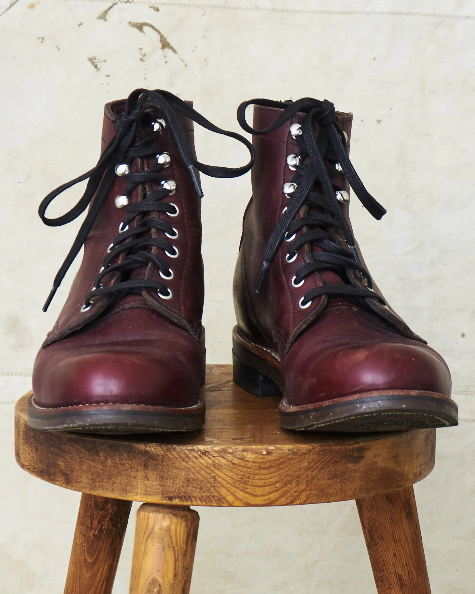 Second Hand Chippewa Service Boots 1939 Burgundy Chromexcel US 8