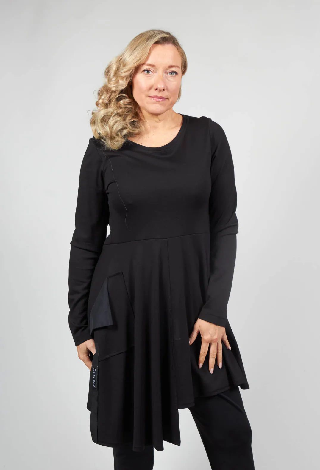 Senk Asymmetrical Tunic in Black