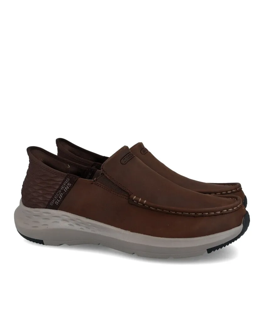 Skechers Slip Ins leather loafers: Pason-Oswin