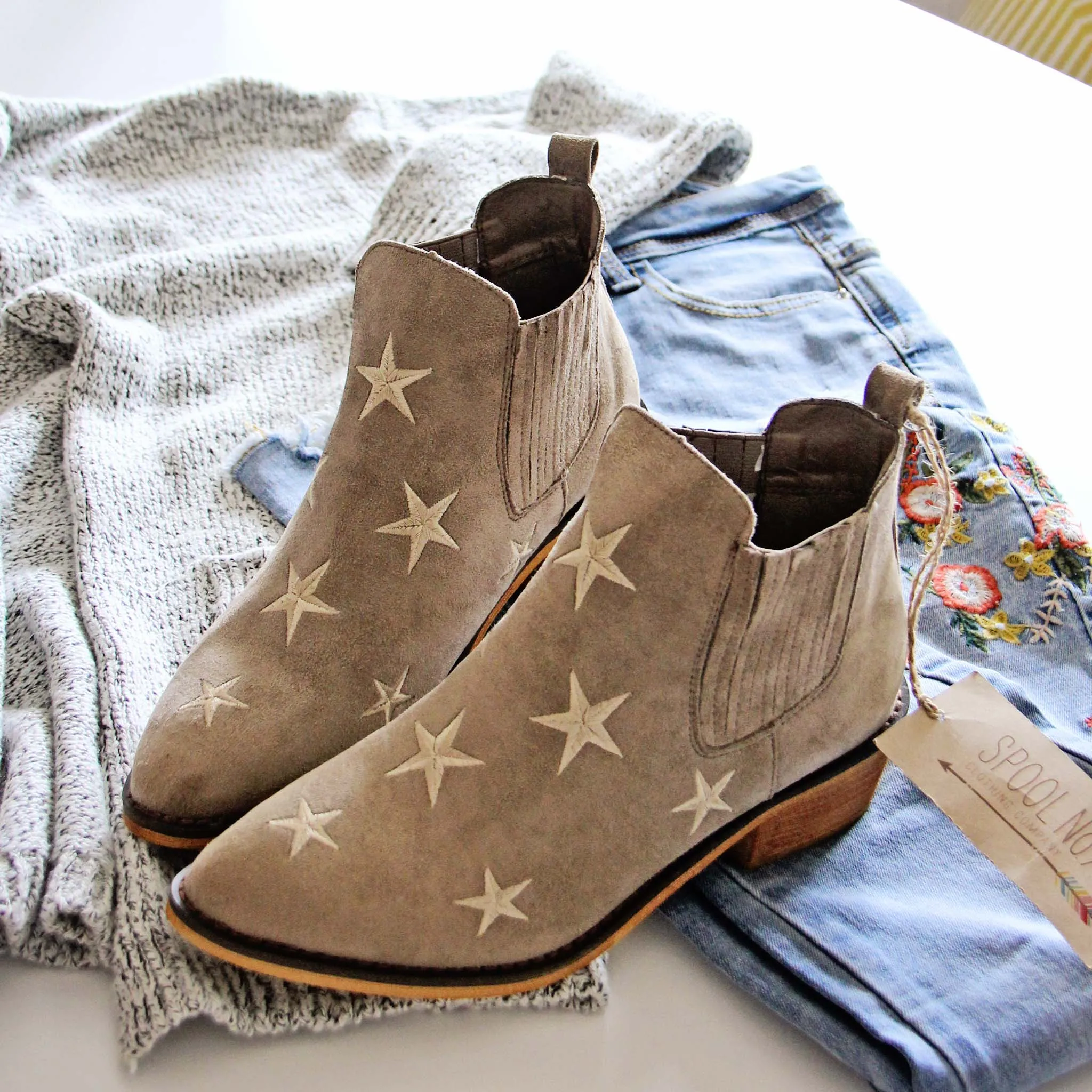 Starry Night Suede Boots