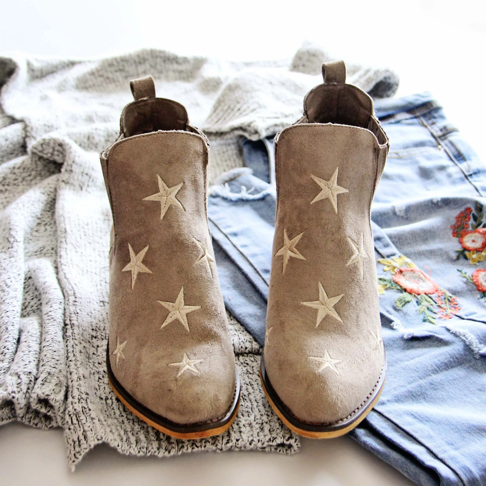 Starry Night Suede Boots