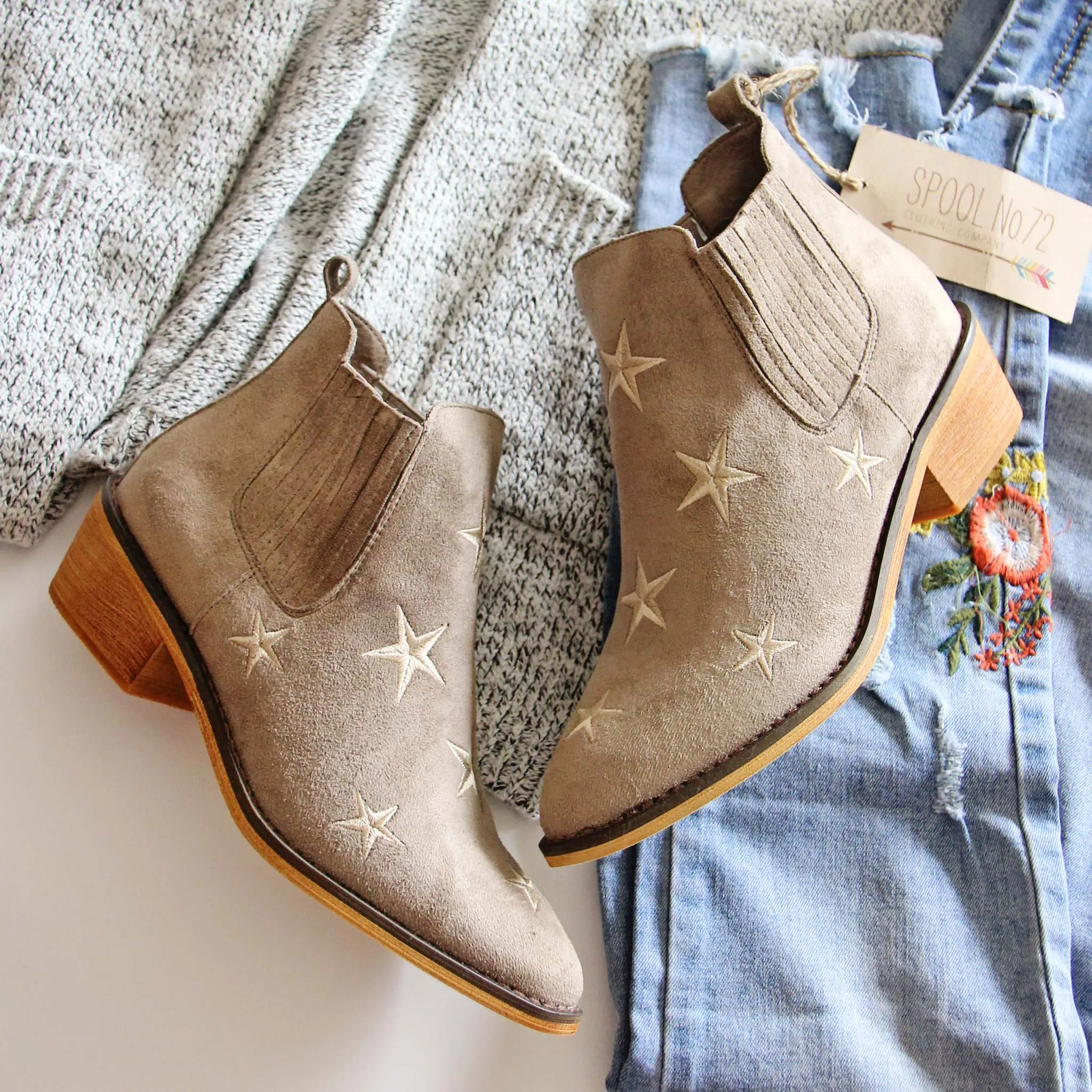 Starry Night Suede Boots