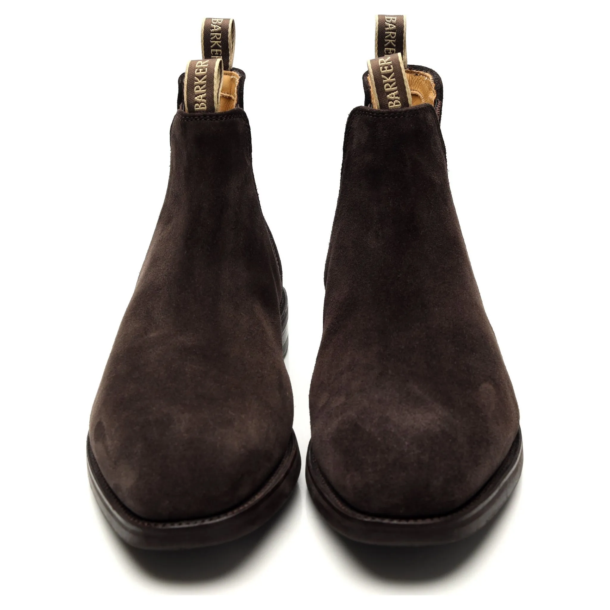 'Sutton' Dark Brown Suede Chelsea Boots UK 10 G