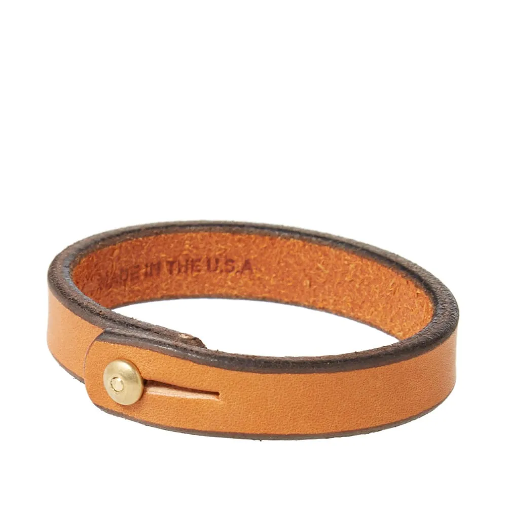 Tanner Goods Single Wrap WristbandSaddle Tan