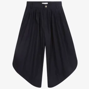 Teen Navy Blue Cotton Culottes