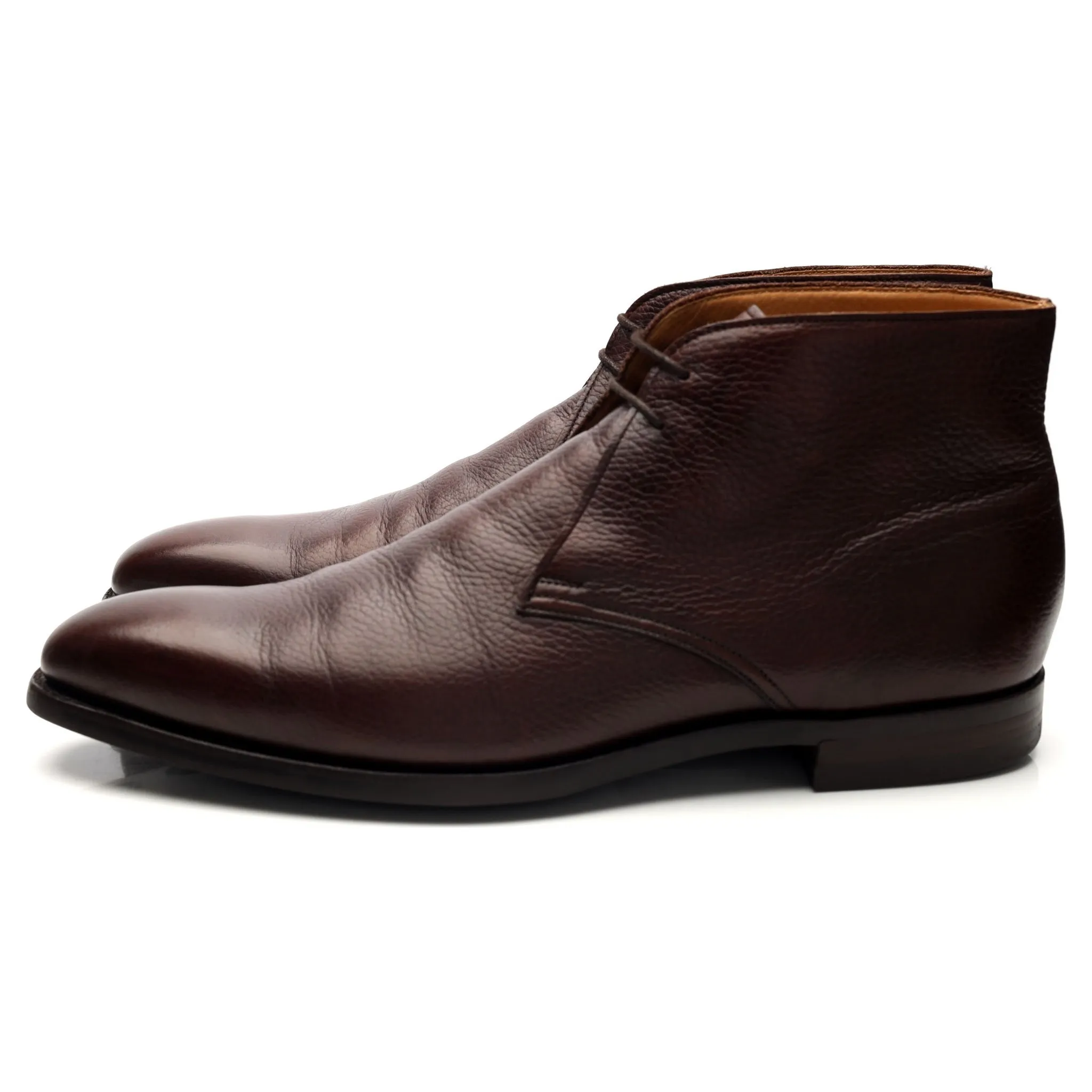 'Tetbury' Dark Brown Leather Chukka Boots UK 11 E