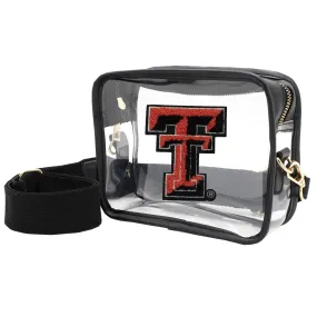 Texas Tech Red Raiders Clear Varsity Patch Camera Crossbody Bag