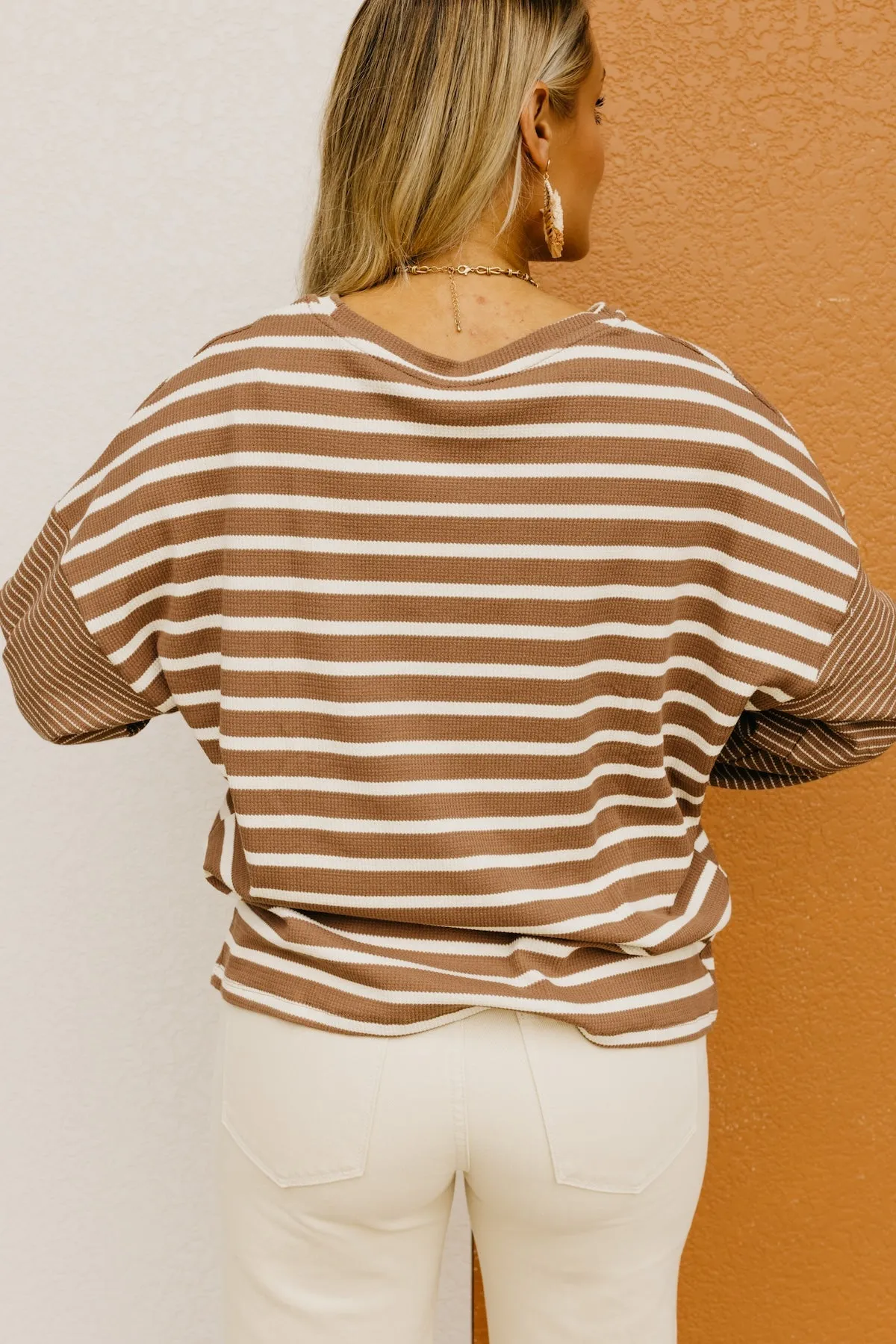 The Beckham Striped Mix Media Sweater