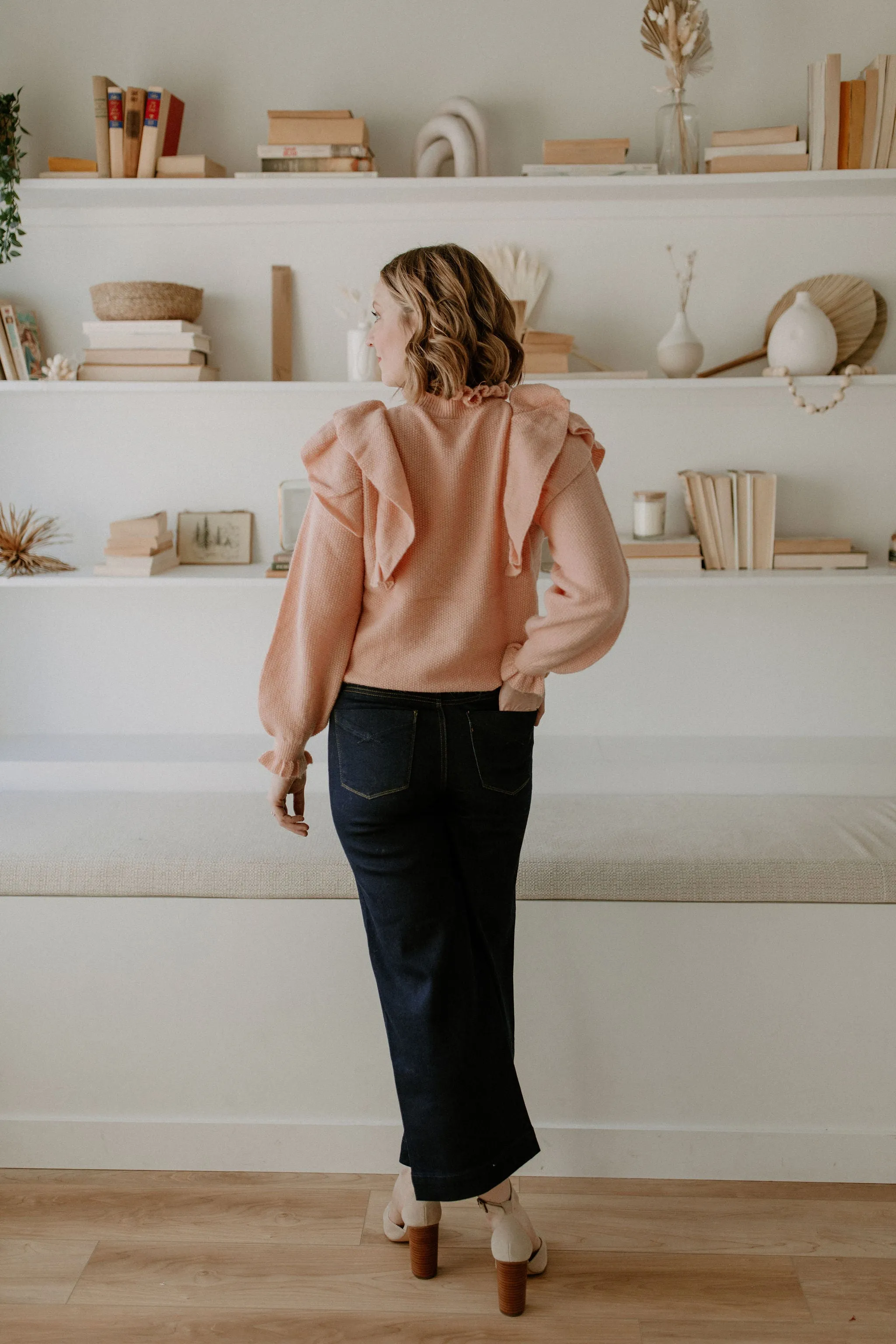 The Kamile Knit Sweater by Part Two - Blush