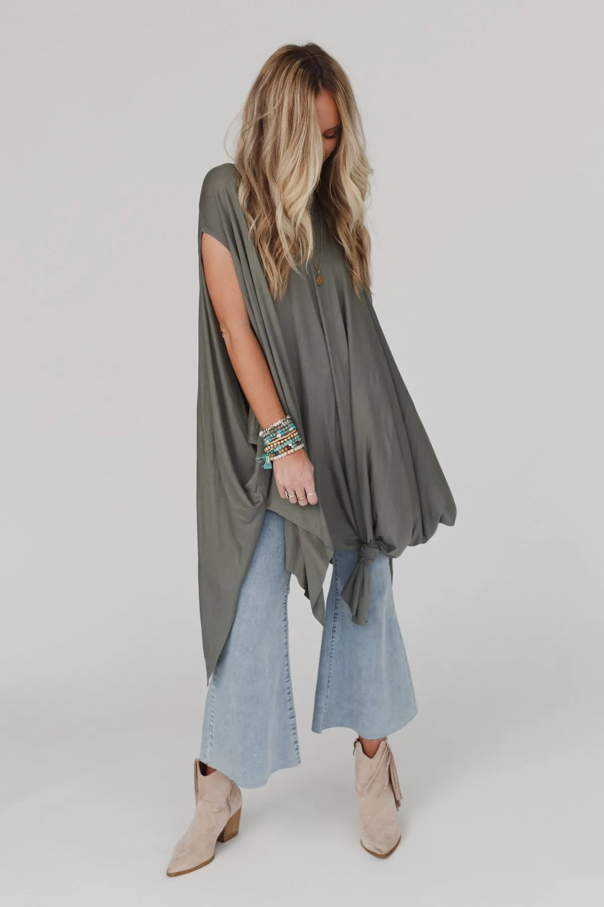 The Wren Tunic - Light Olive