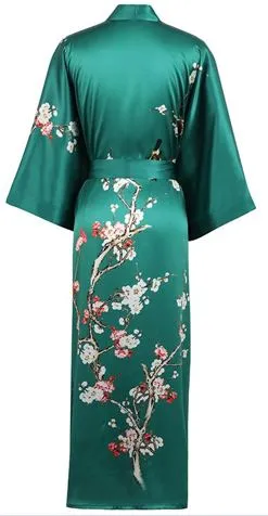 Traditional Silk Cherry Blossom Kimono (in stock, 3 day delivery)