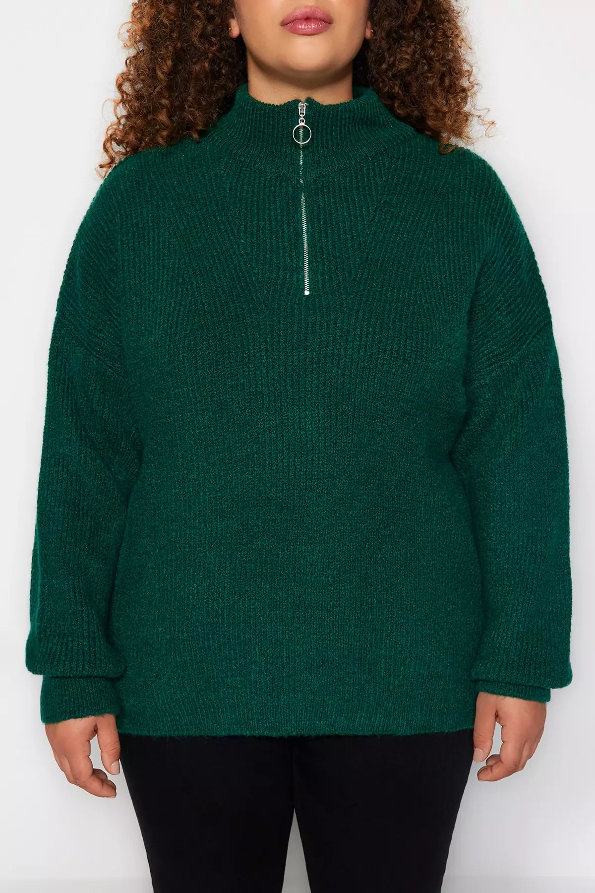 Trendyol Zip-Up Knitwear Sweater