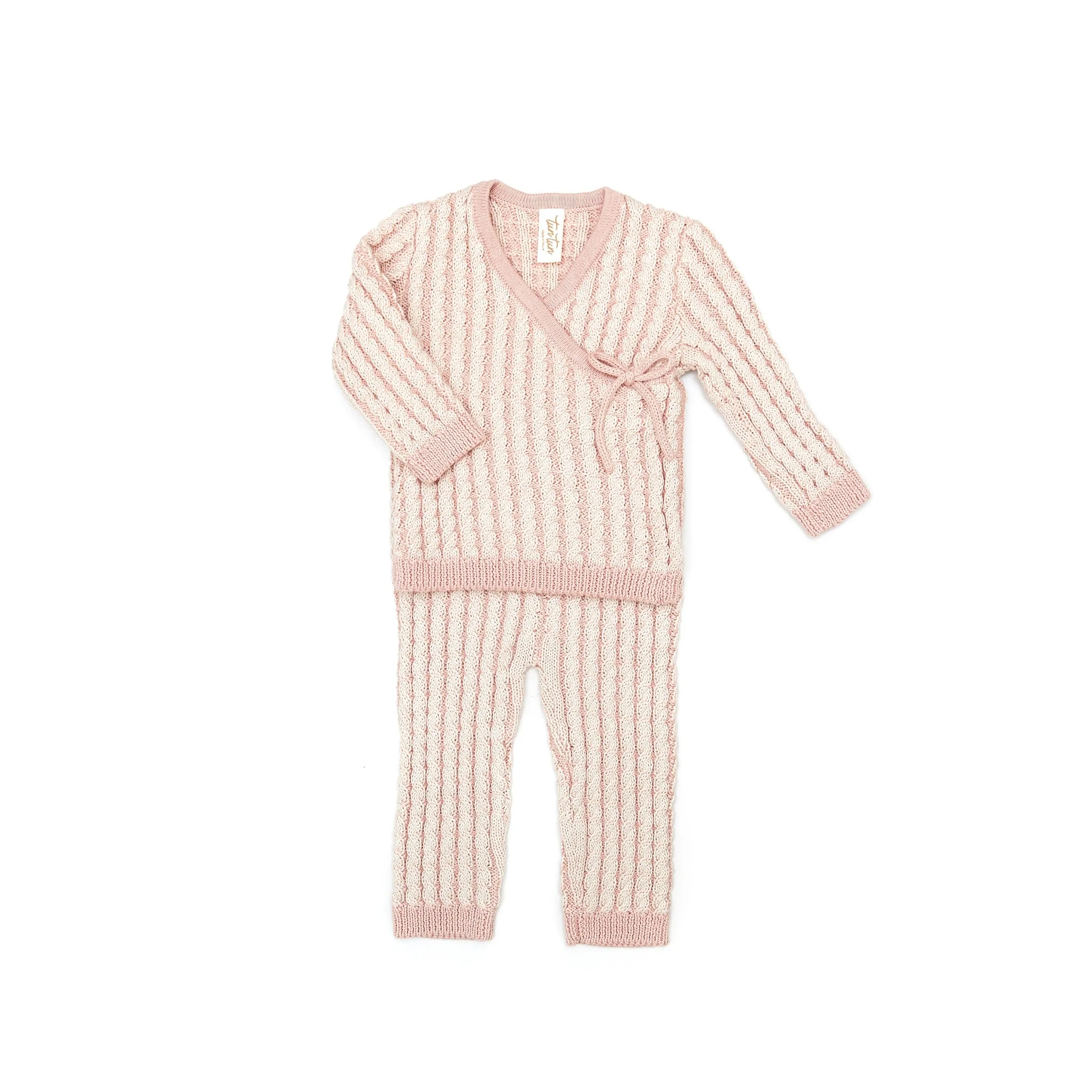 Tun Tun Baby 3Pc Knit Kimono Set