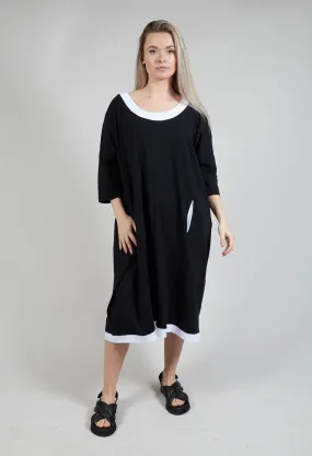 Tunic Dress in Black and White