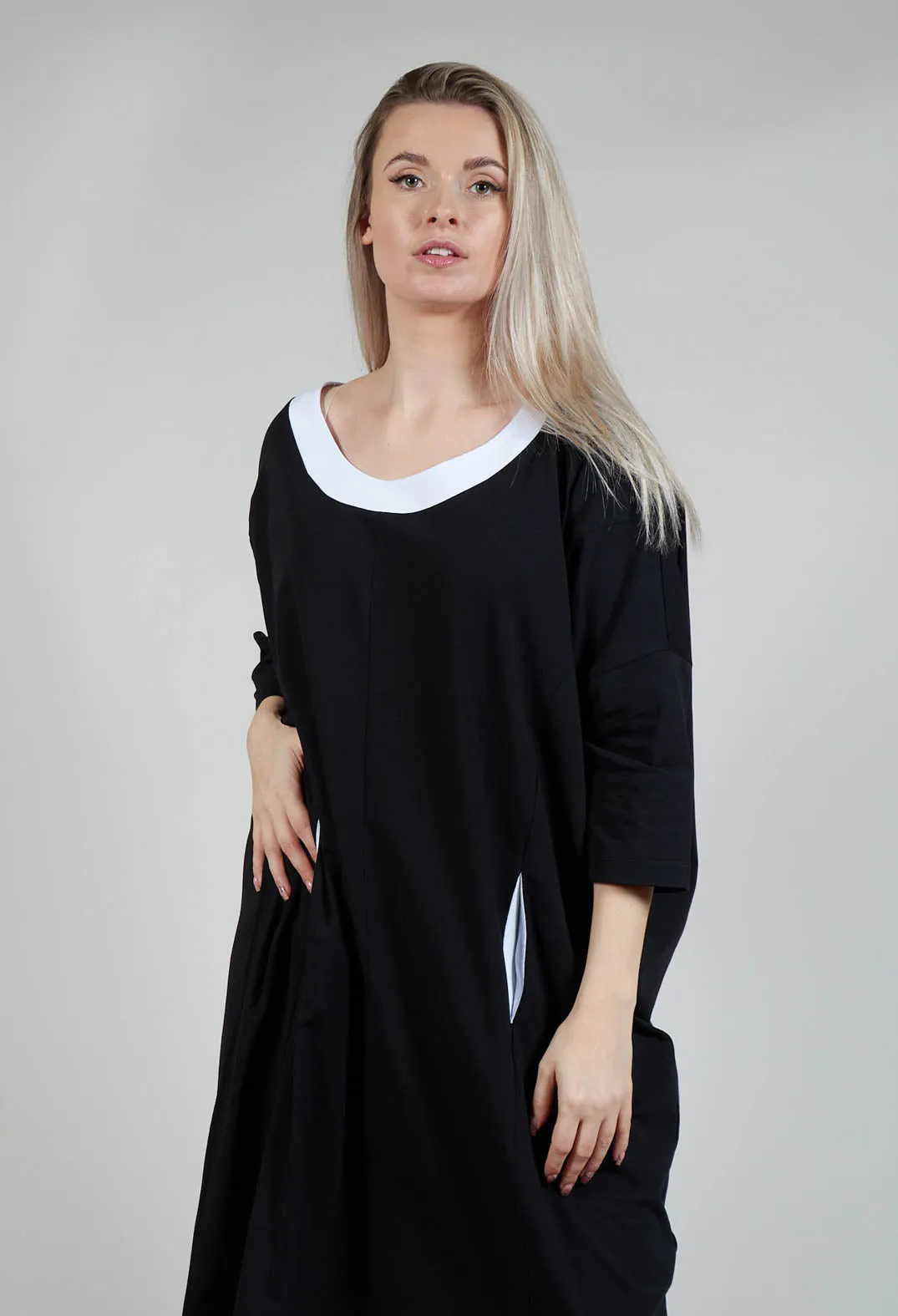 Tunic Dress in Black and White