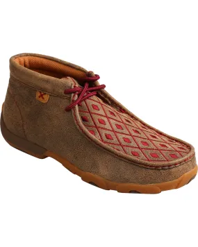 Twisted X Women's Diamond Embroidered Chukka Driving Mocs