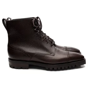 'Urban Commando' Dark Brown Leather Boots UK 9 E