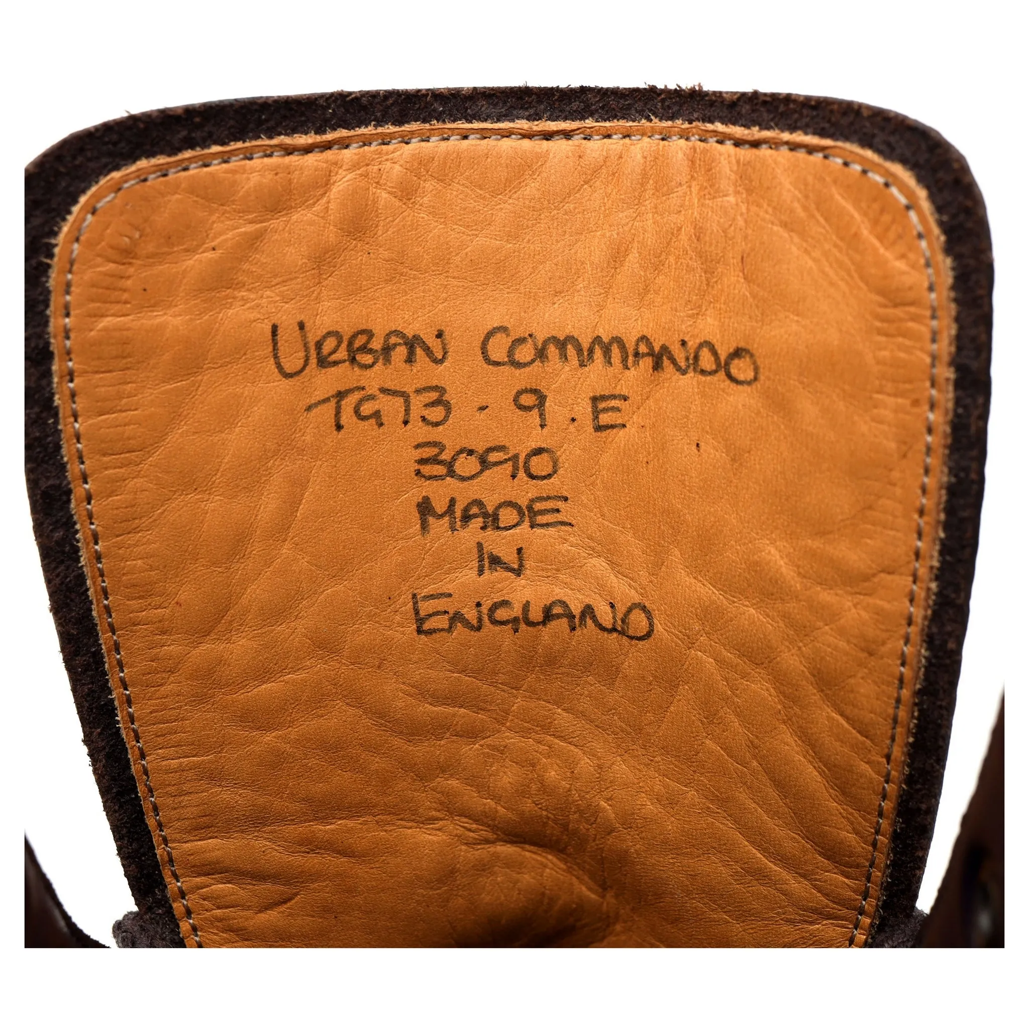 'Urban Commando' Dark Brown Leather Boots UK 9 E