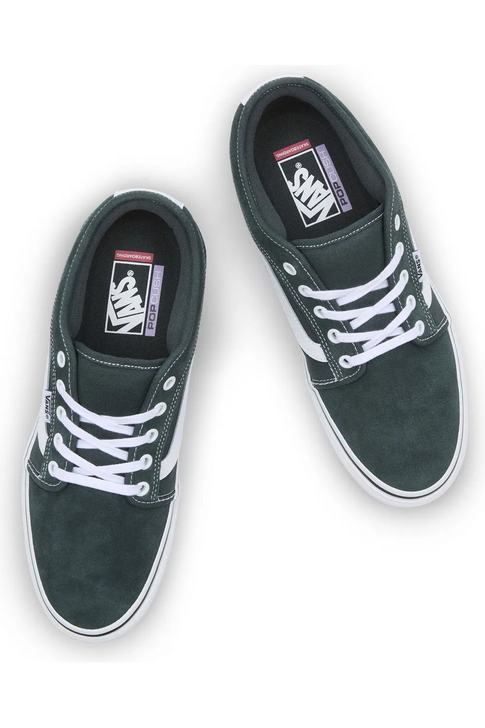 Vans Chukka Low Sidestripe Green Gables True White