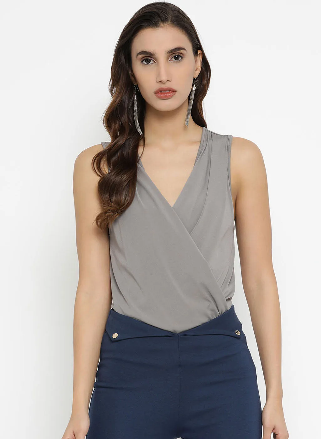 Vneck Wrap On Bodysuit