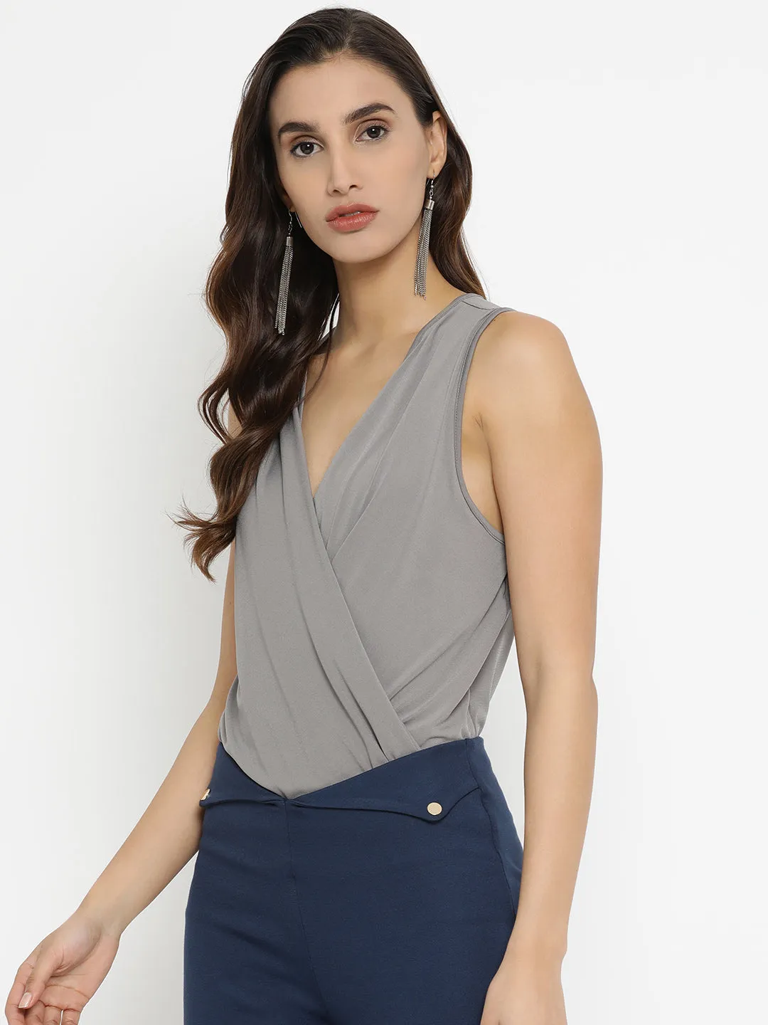 Vneck Wrap On Bodysuit