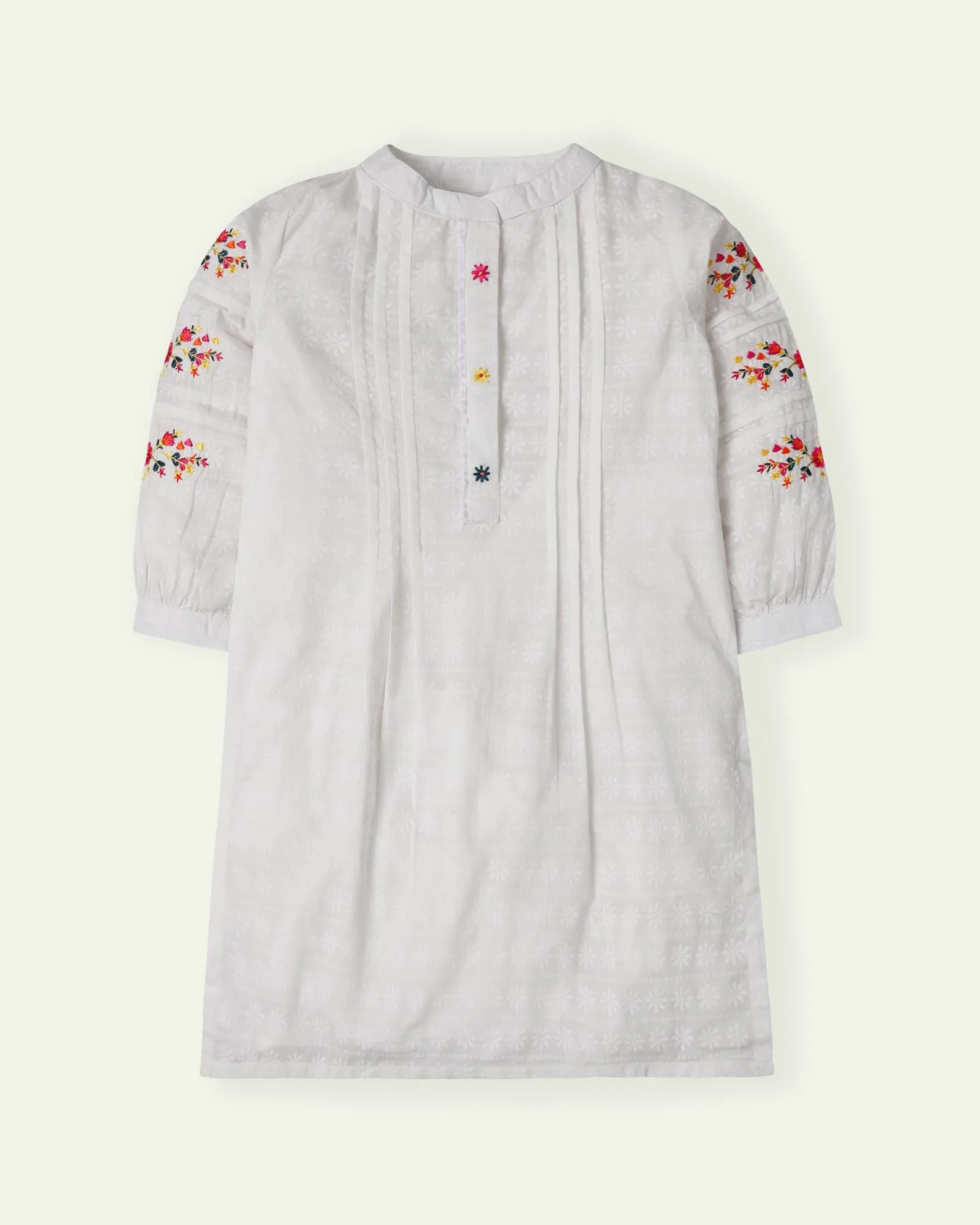 White Embroidered Tunic