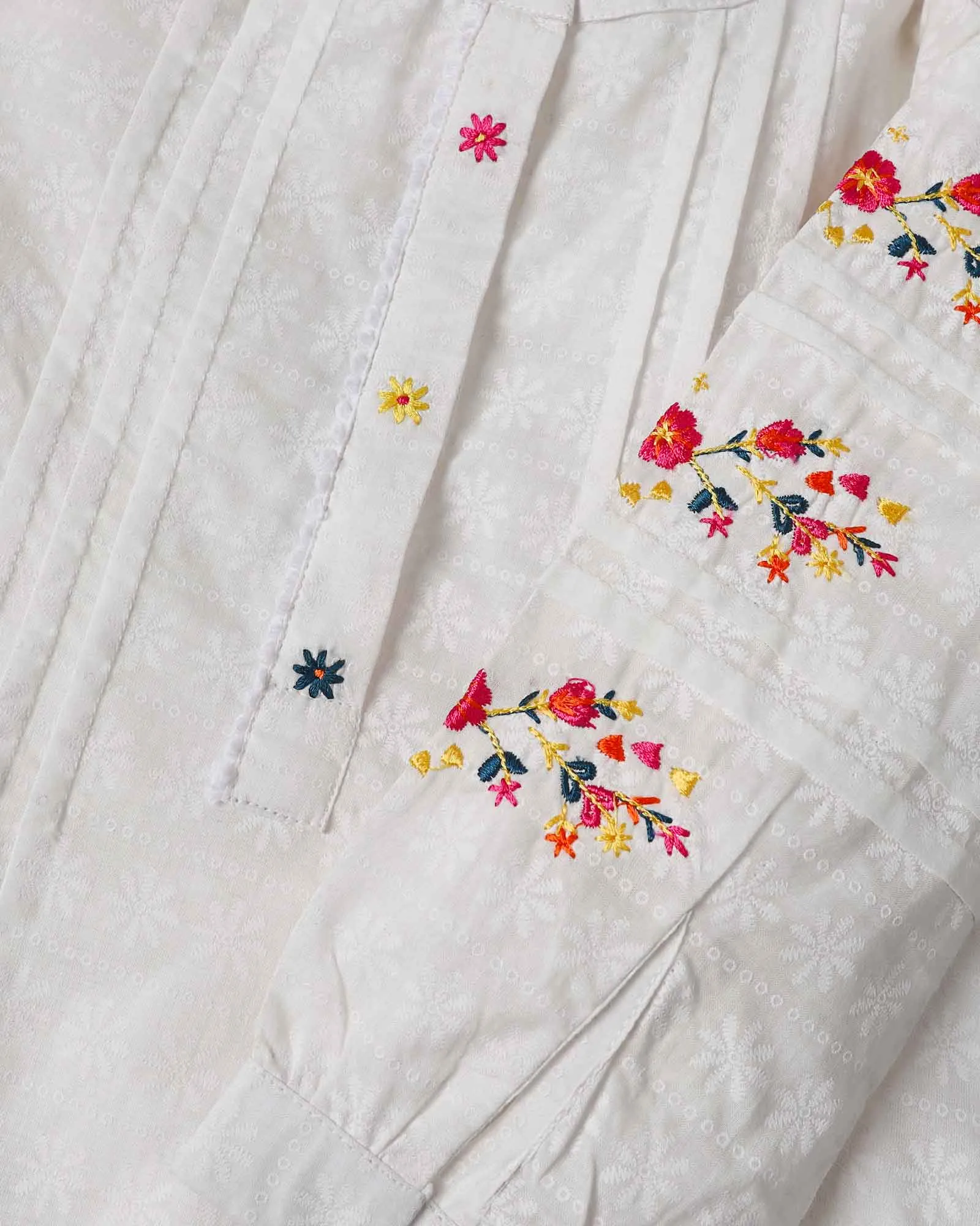 White Embroidered Tunic