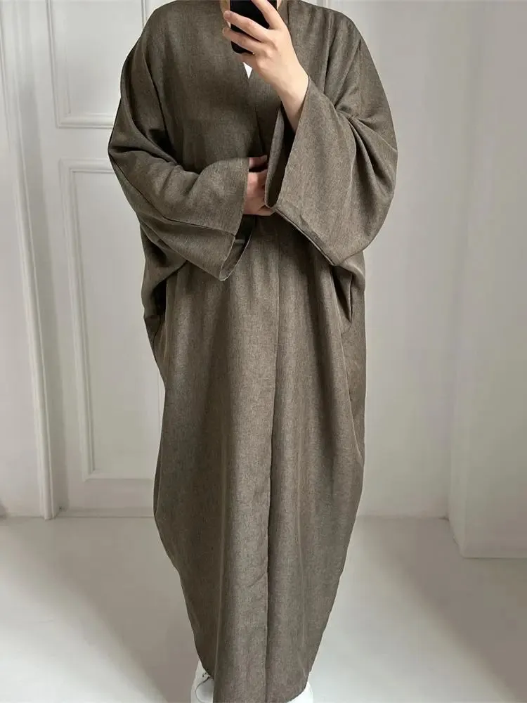 Women Robe Kimono Open Abaya Muslim Modest Dress