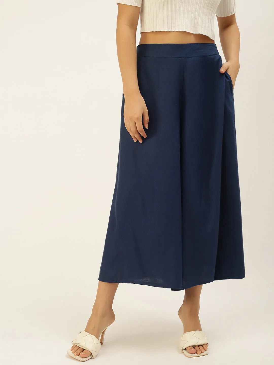 Women's Culottes Navy Blue